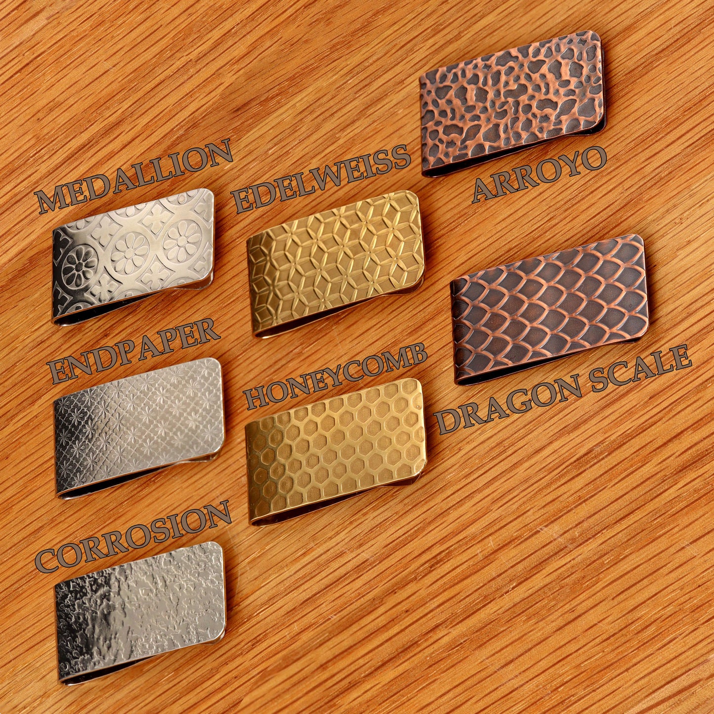 Patterned Money Clips
