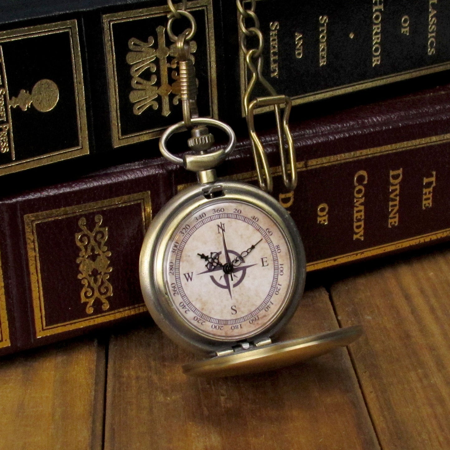 Compass Pocket Watch