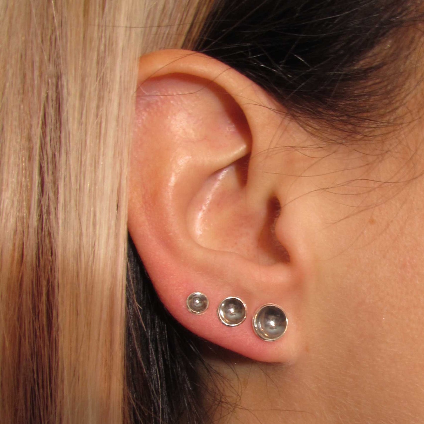 Full Set of Silver Cup Earrings - TheExCB