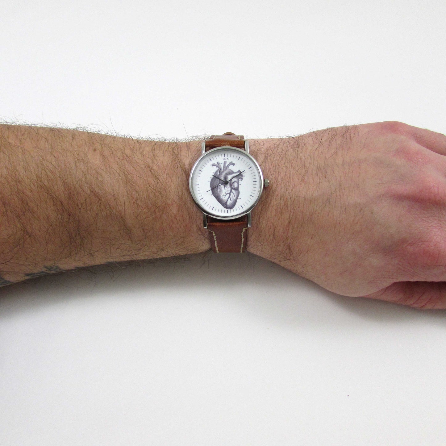 Anatomical Heart Watch displayed on a wrist