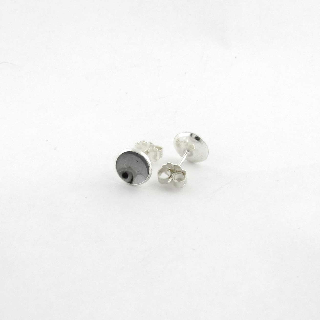 8mm Silver Cup Earrings - TheExCB