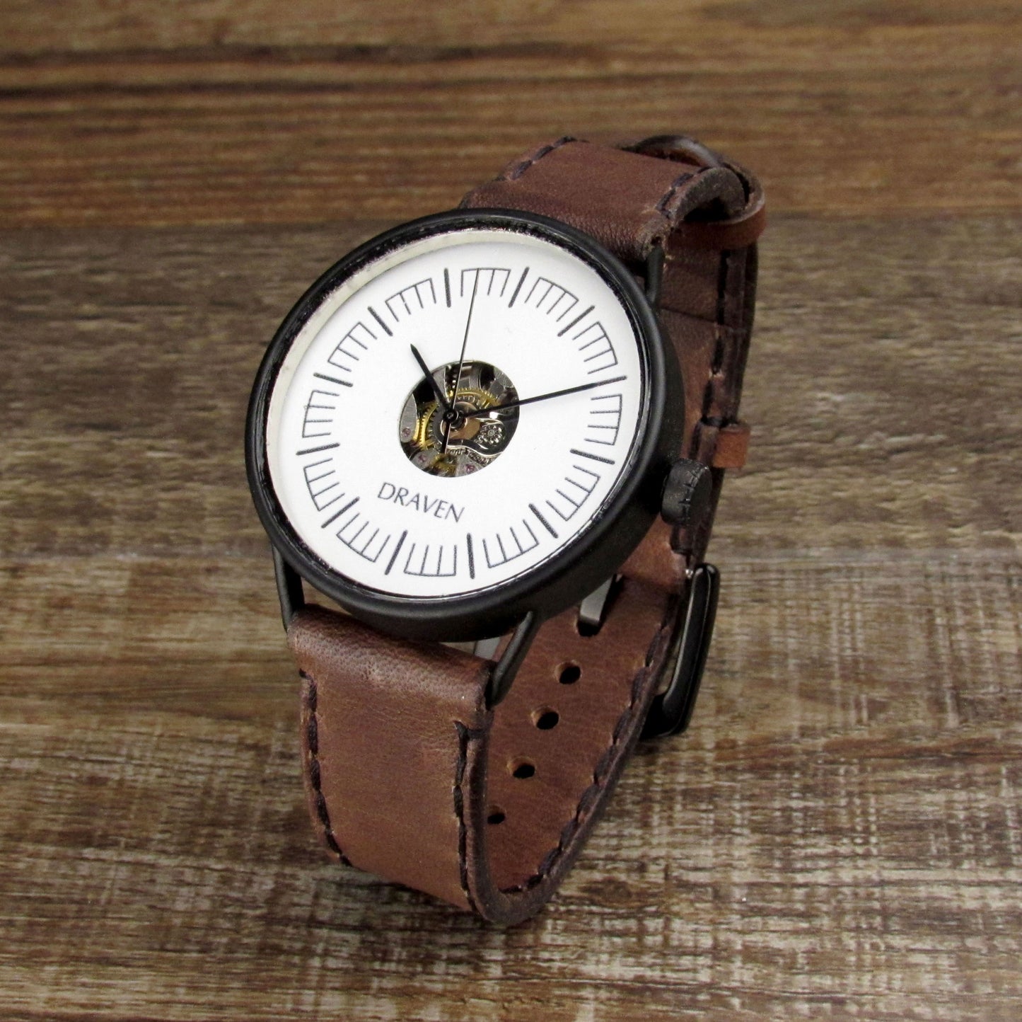 Monochromatic Watch Brown Strap