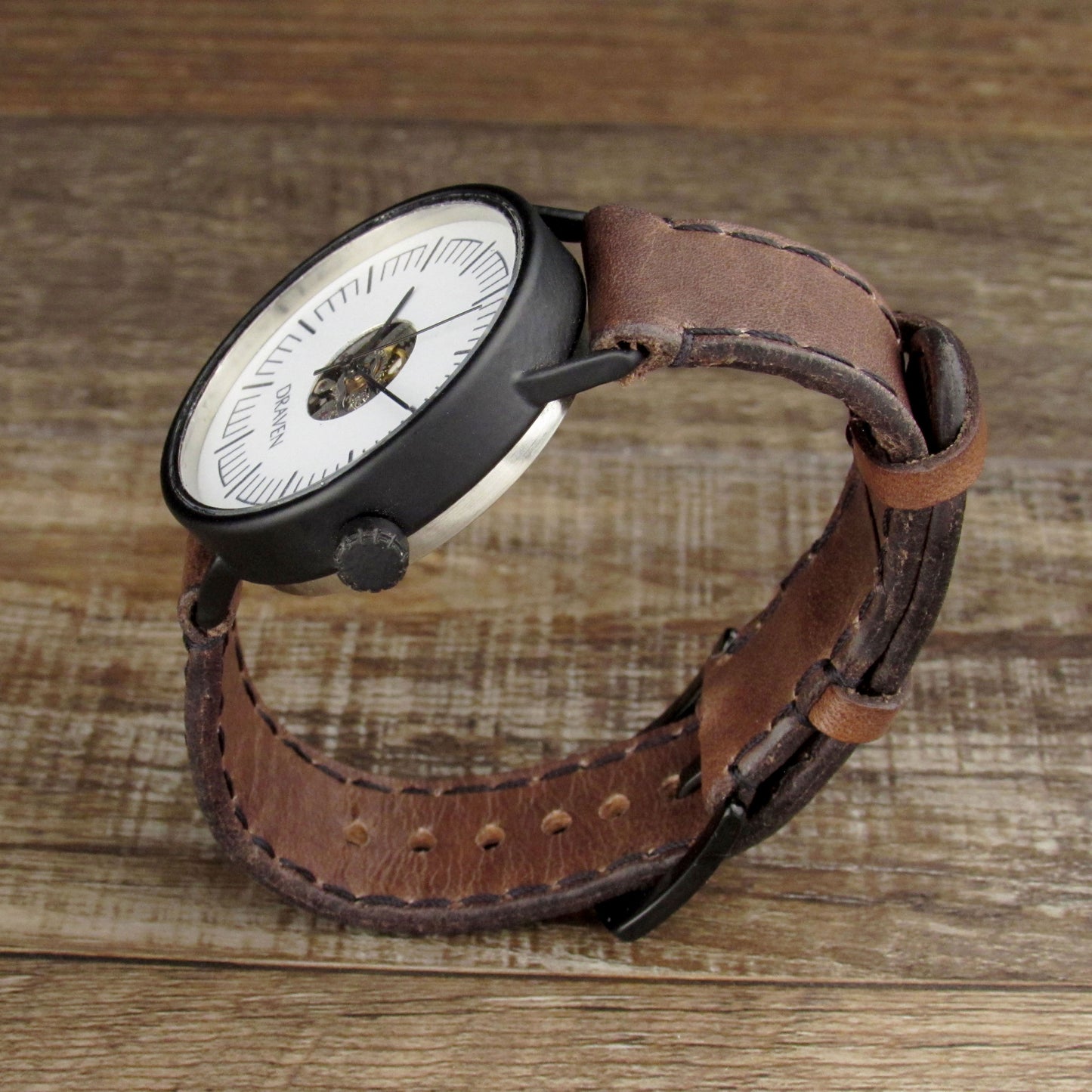 Monochromatic Watch Brown Strap