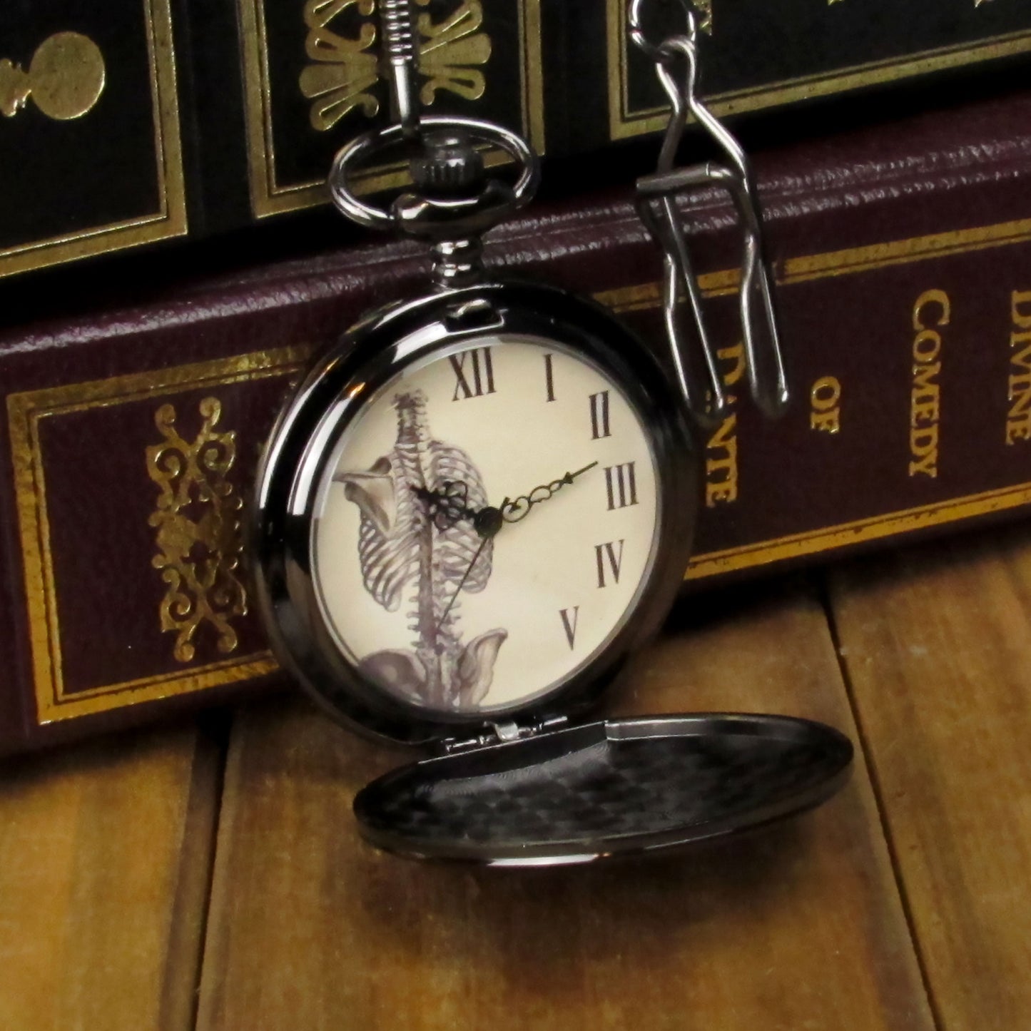 Skeletal Rib Pocket Watch