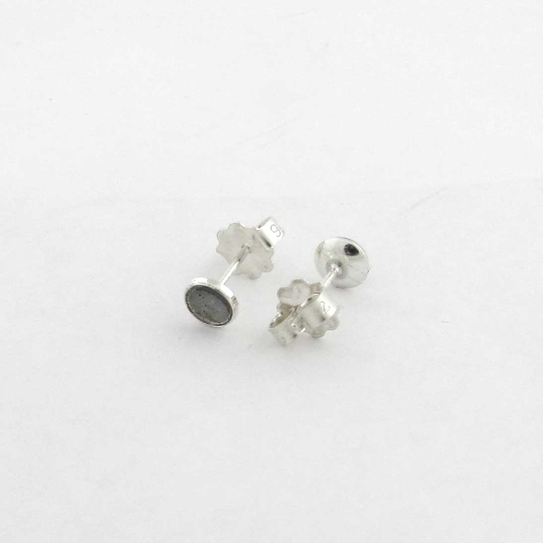 4mm Silver Cup Earrings - TheExCB