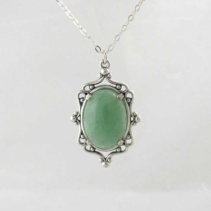 Aventurine Cameo Pendant - TheExCB