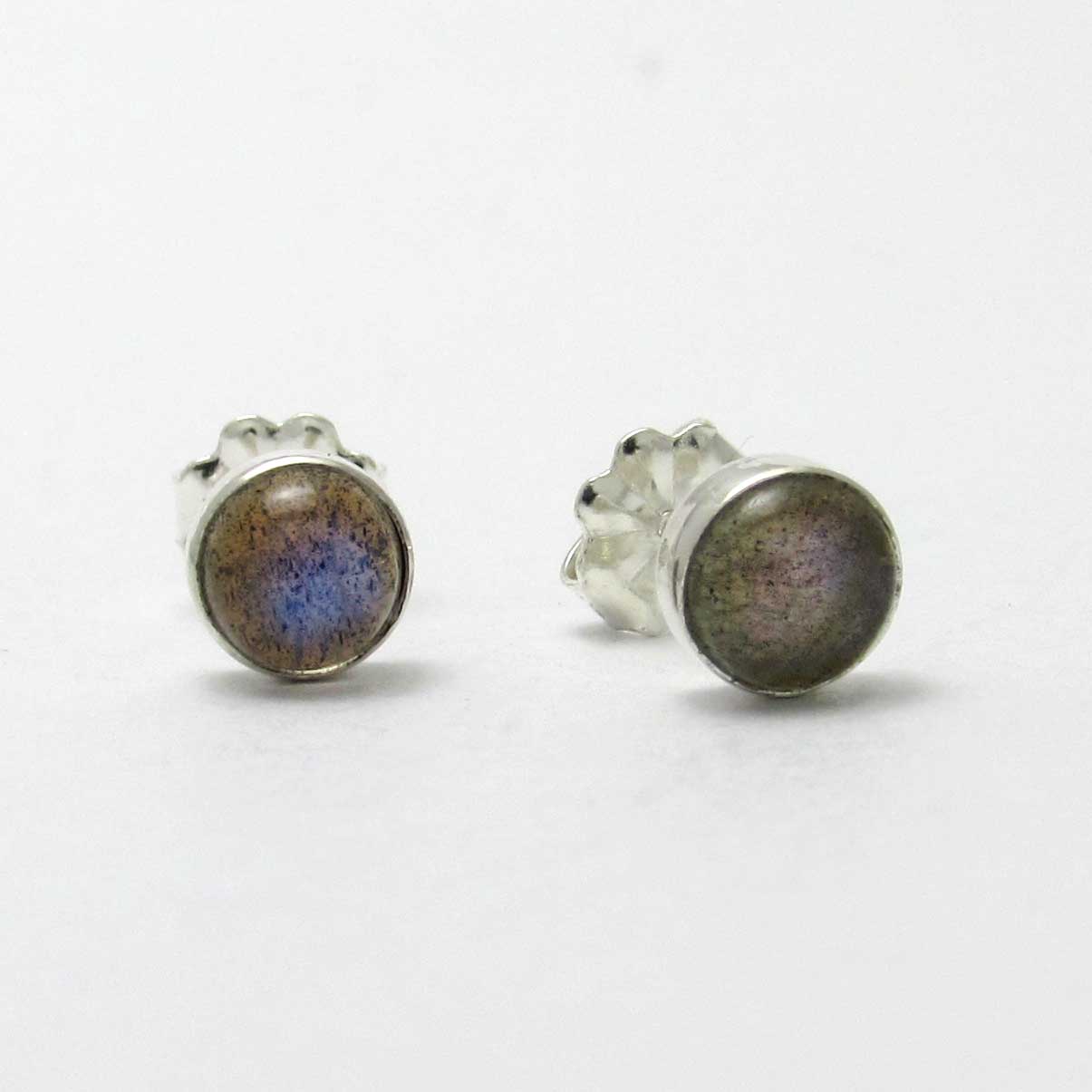 5mm Labradorite Stud Earrings - TheExCB