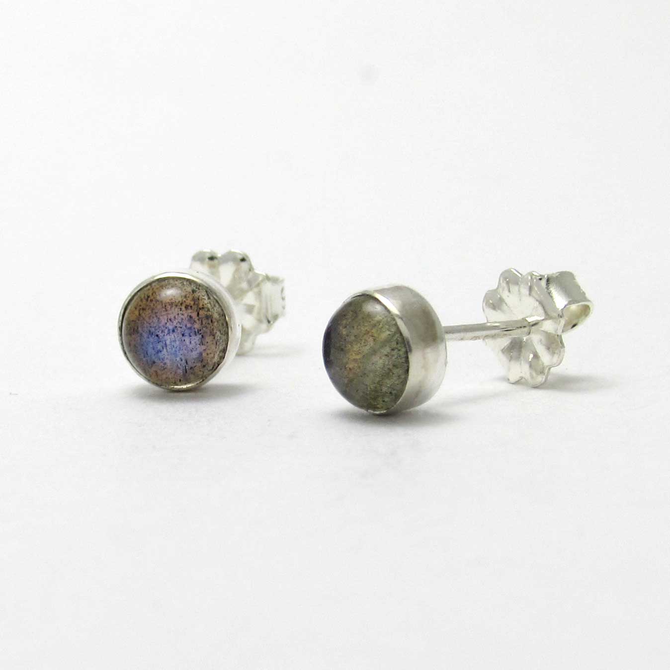 5mm Labradorite Stud Earrings - TheExCB