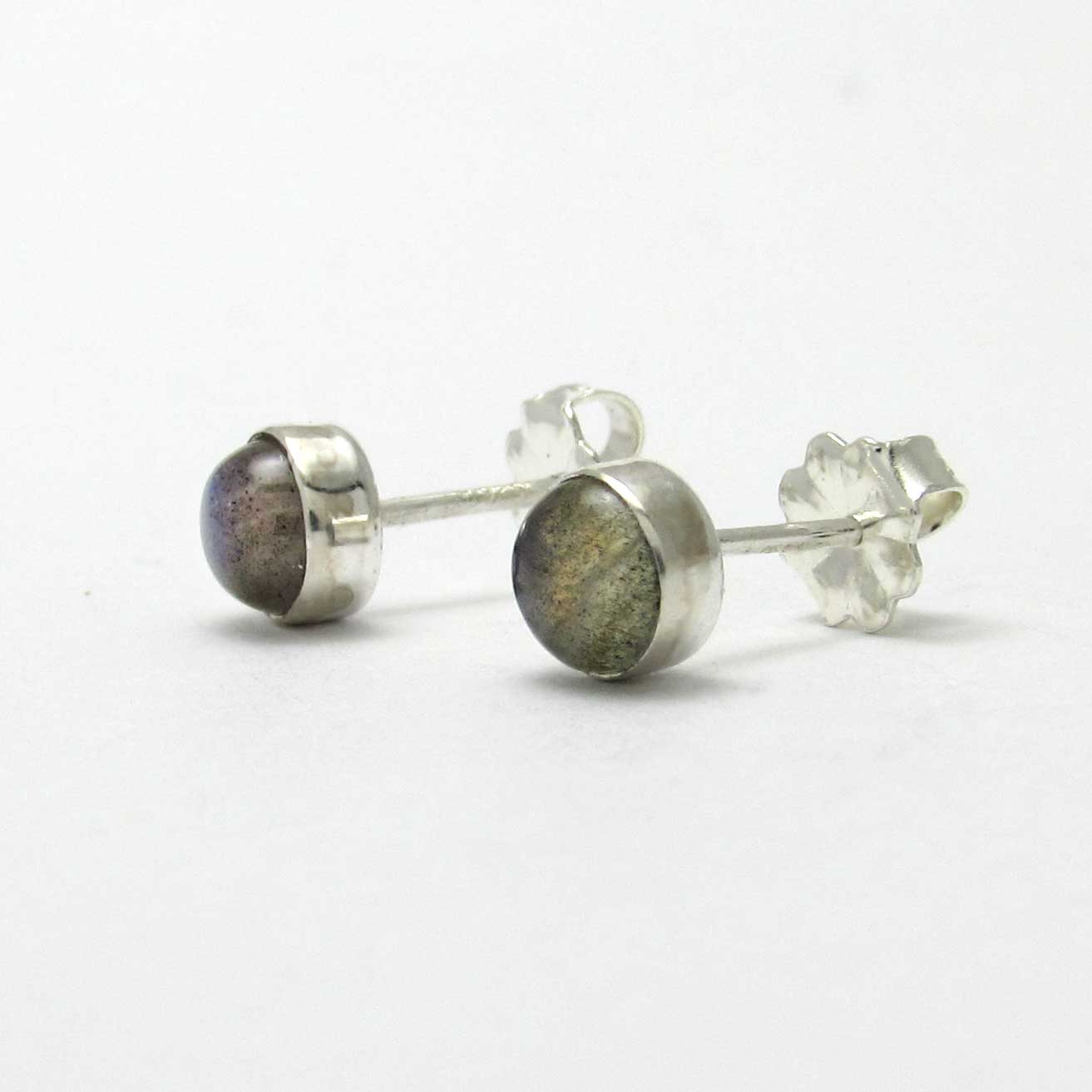 5mm Labradorite Stud Earrings - TheExCB