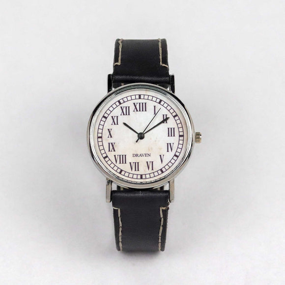 Thirteen Hour Wrist Watch with a black strap