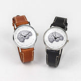 wrist watches with anatomical brain illustrations on the dial.