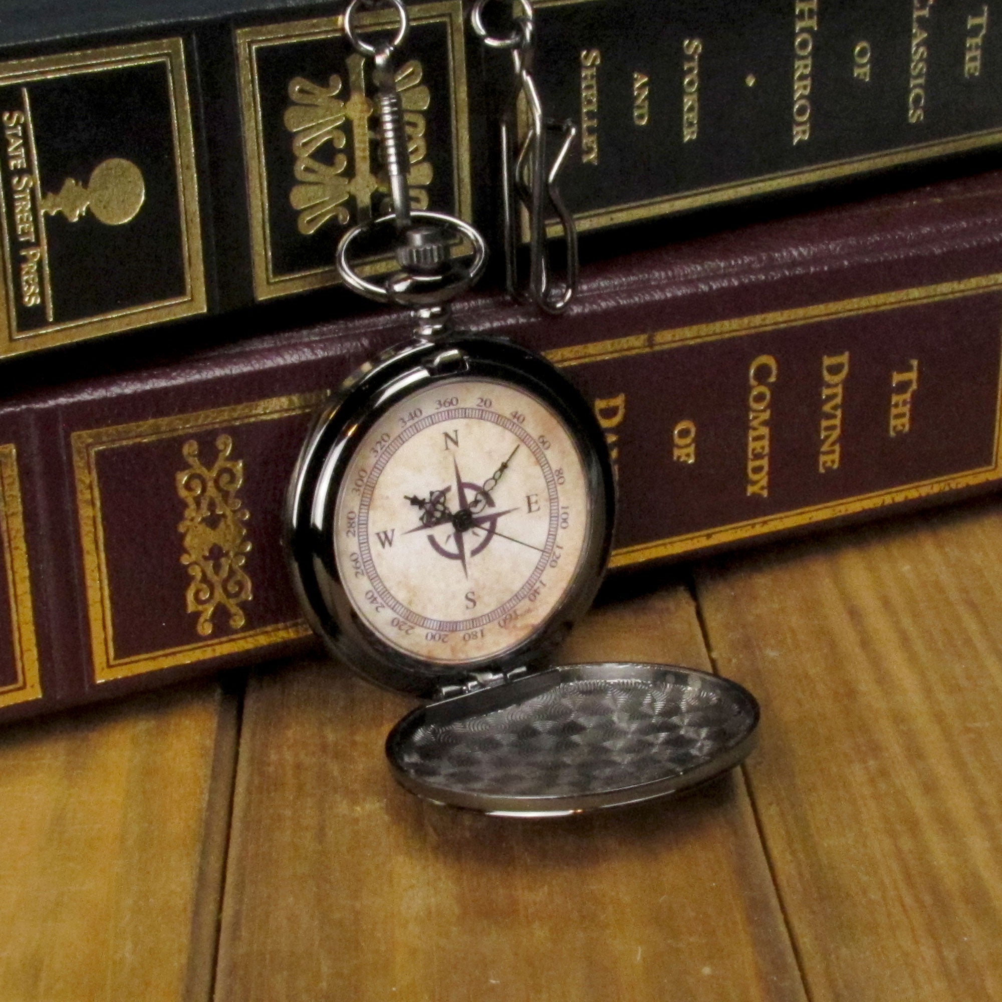 One Piece Film Gold Pocket Watch Compass