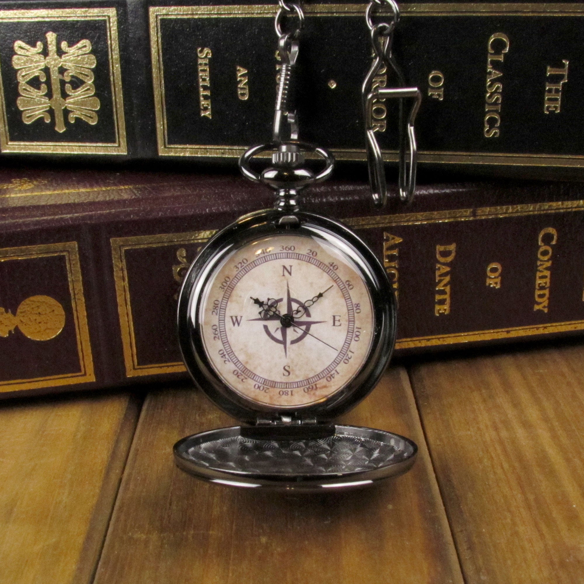 One Piece Film Gold Pocket Watch Compass