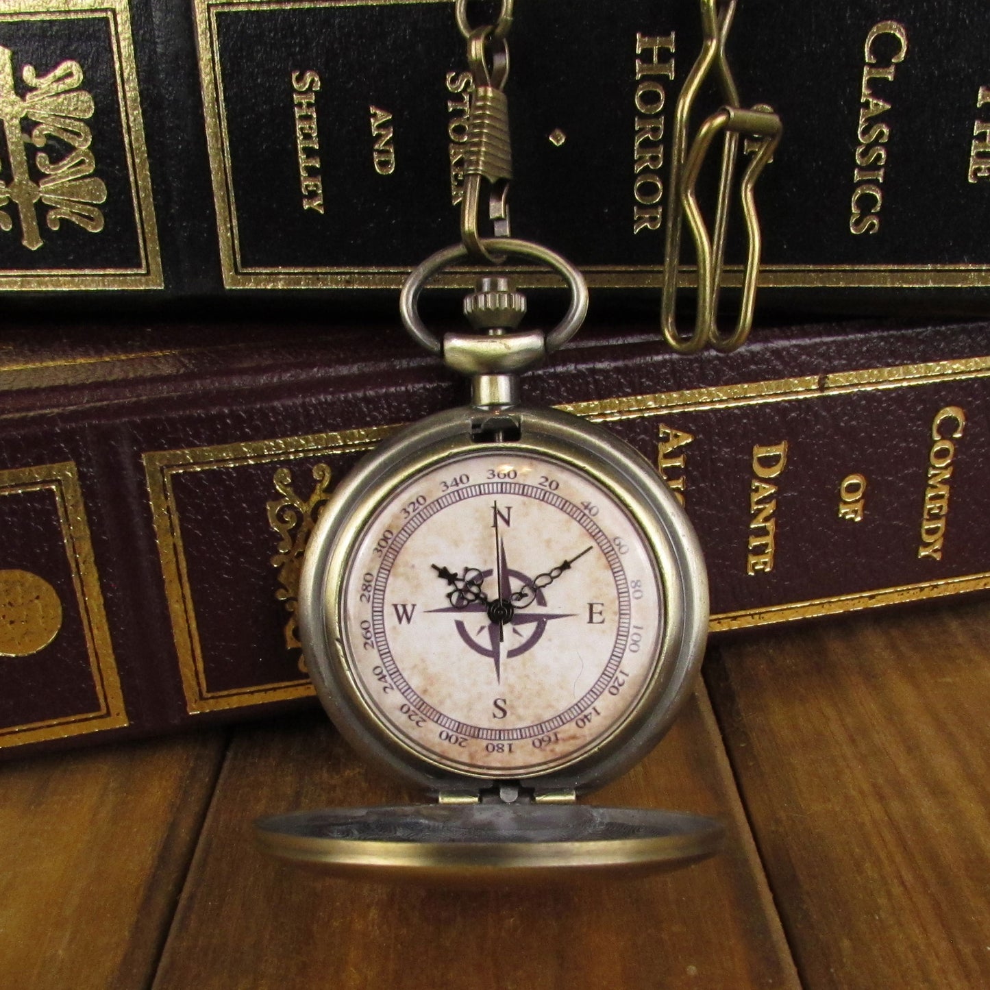 Kompass-Taschenuhr