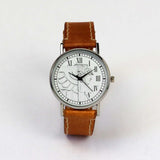 Cleveland Guardians watch with brown strap
