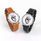 wrist watches with medical heart on the dials