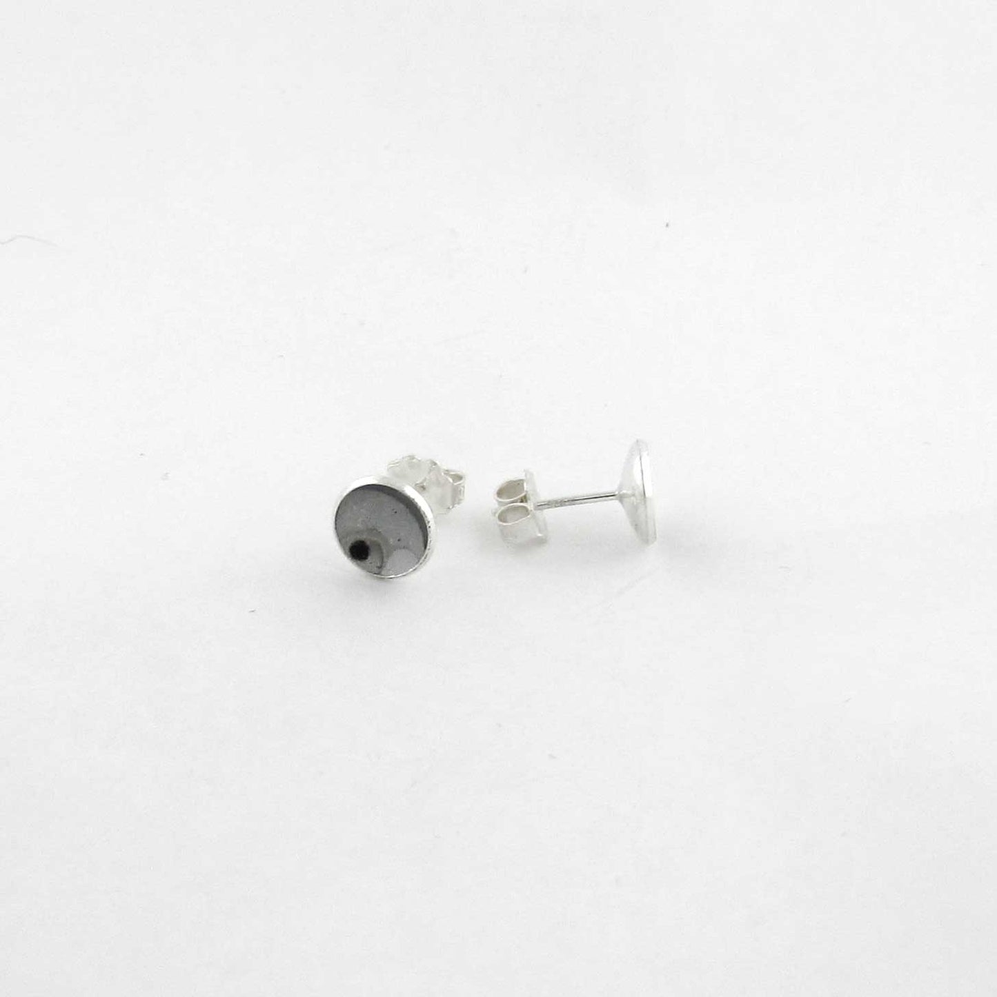 8mm Silver Cup Earrings - TheExCB