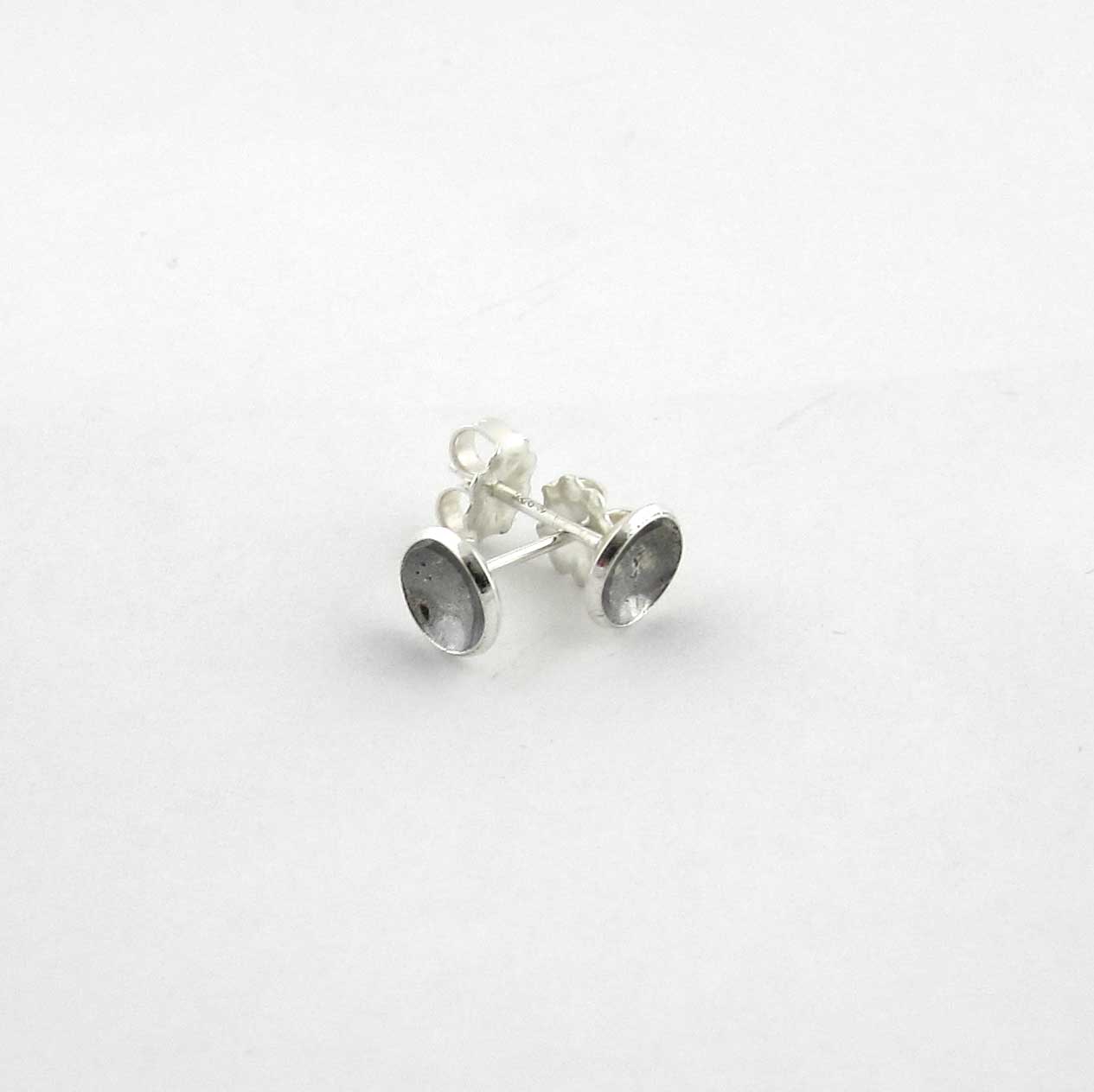 6mm Silver Cup Earrings - TheExCB