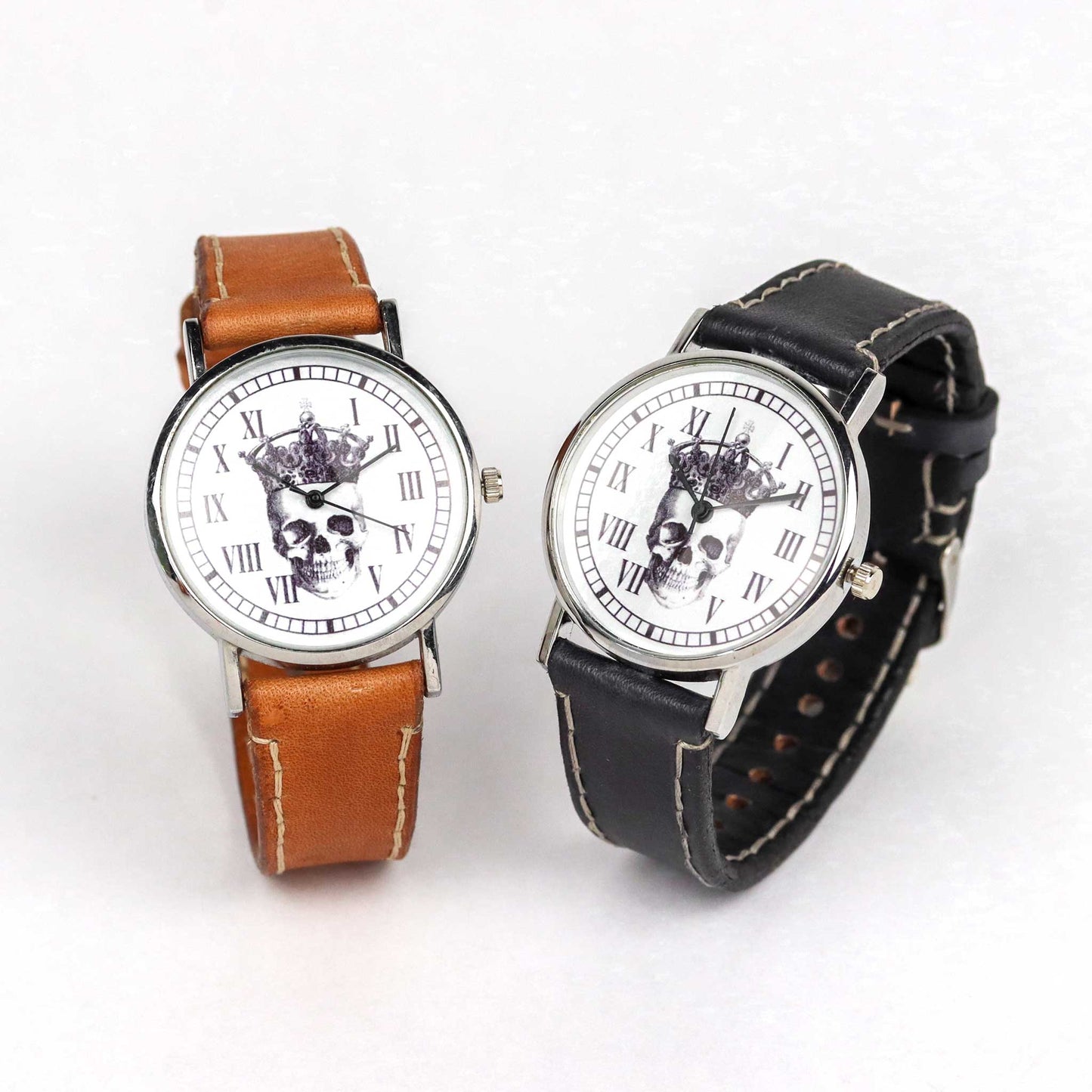 Wrist Watches with Skeleton and crown dial