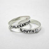 Personalized Stacking Birthstone Rings - TheExCB