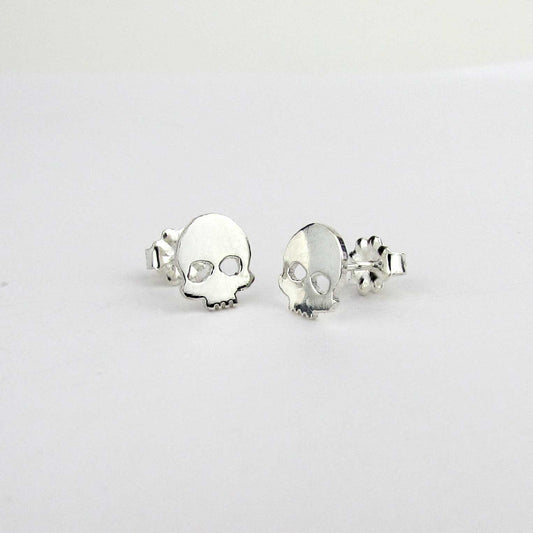 Silver Skull Earrings - TheExCB