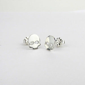 Silver Skull Earrings - TheExCB